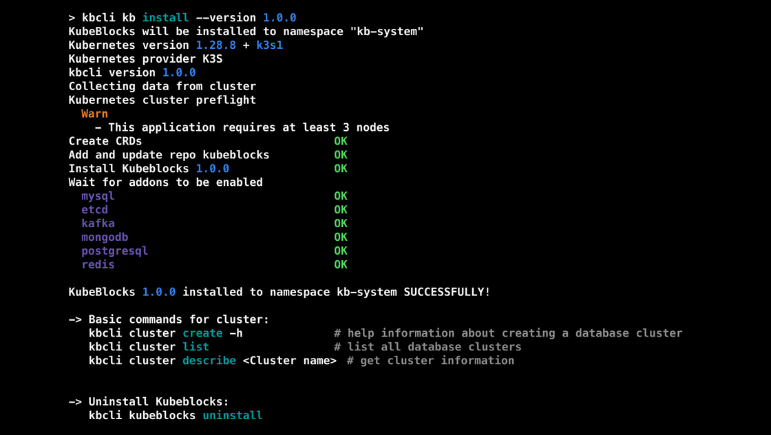 KubeBlocks 开源版